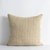 ochre stripe feather cushion from corcovado furniture store new zealand online