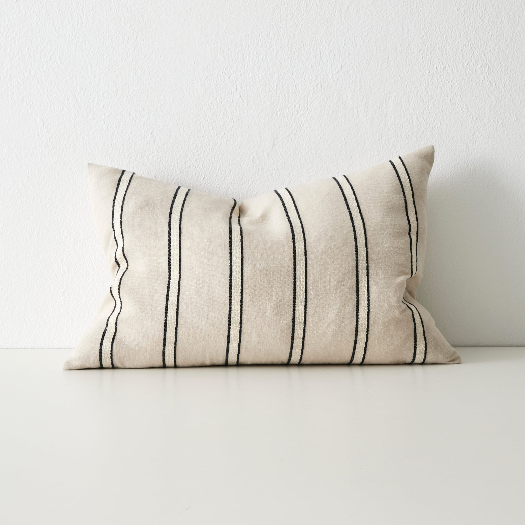 Natural Striped Lumbar Cushion 40cm x 60cm
