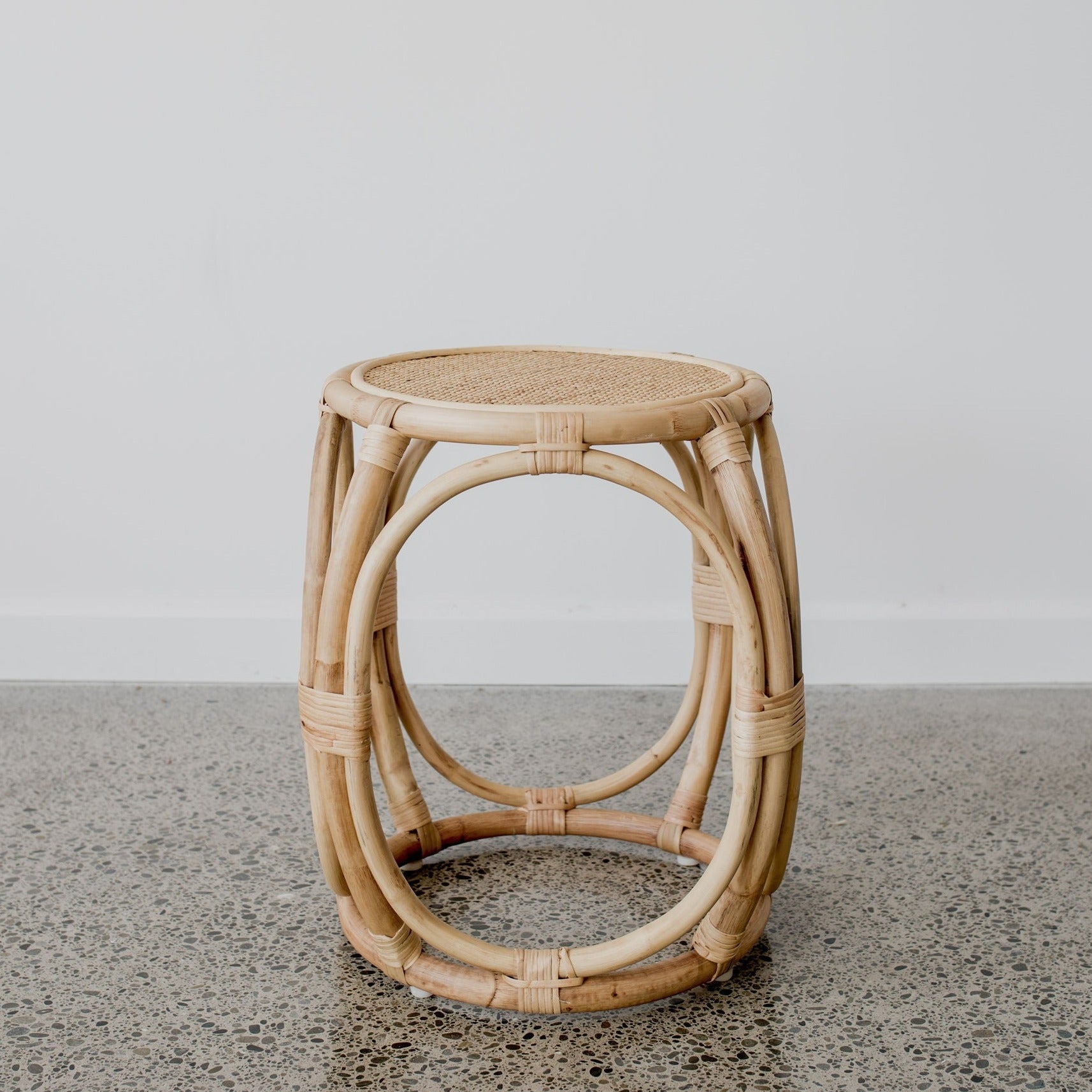 natural rattan side table corcovado furniture auckland new zealand