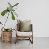 natural water hyacinth basket and rattan chair from corcovado furniture store new zealand