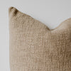 camel coloured linen cotton scatter cushion from corcovado furniture and homewares new zealand