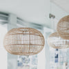 small rattan disc pendant light ceiling light corcovado furniture and lighting store auckland and christchurch