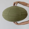 khaki green oval pendant light shade from corcovado furniture and homewares store new zealand