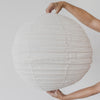 white linen globe pendant from corcovado furniture and lighting store new zealand