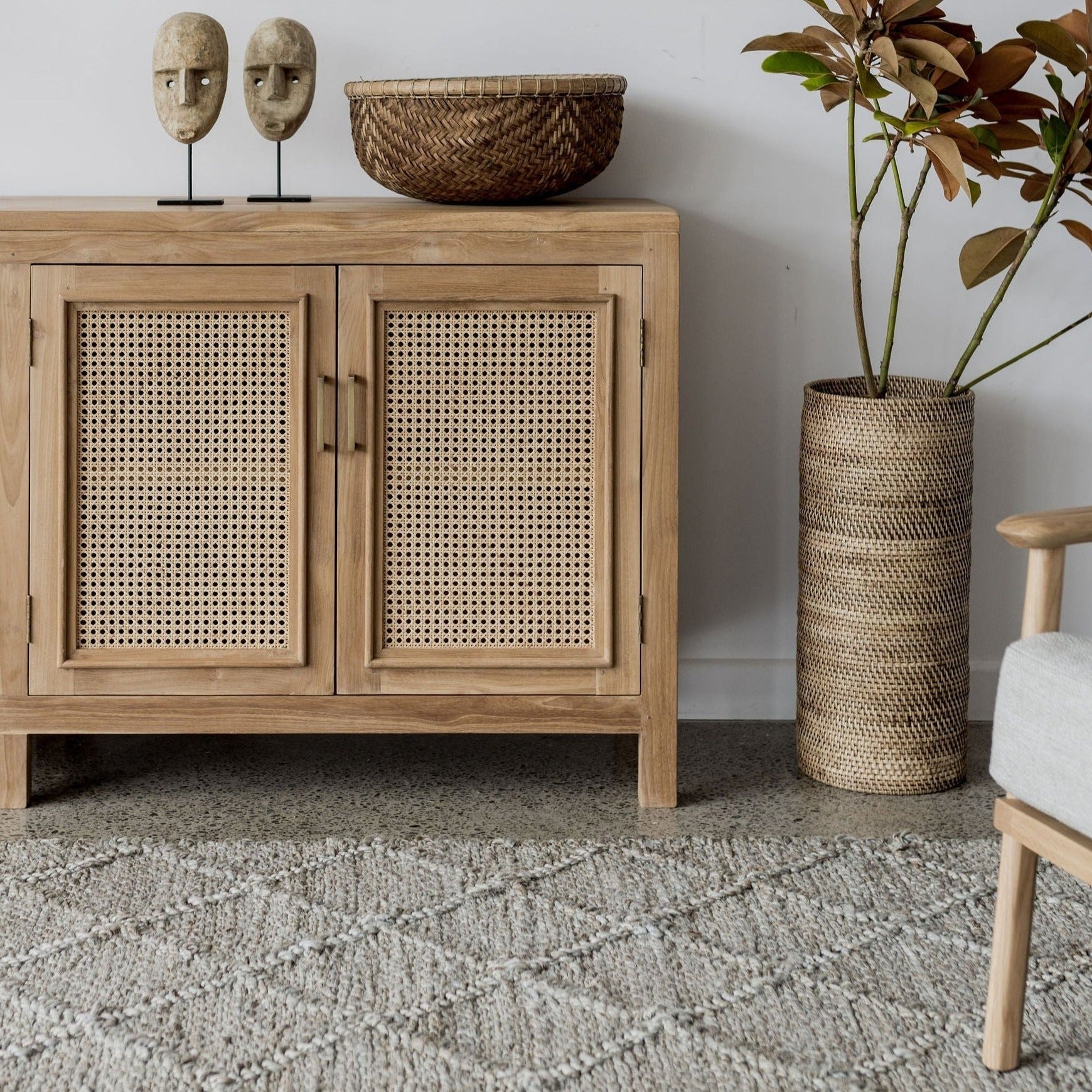 corcovado furniture cabinet and large floor rug new zealand