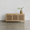 St Tropez low wooden entertainment unit from corcovado furniture store new zealand
