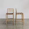 dark tan leather safari leather bar stool by corcovado furniture new zealand