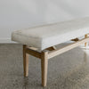 handmade cowhide bench seat corcovado furniture store christchurch auckland new zealand