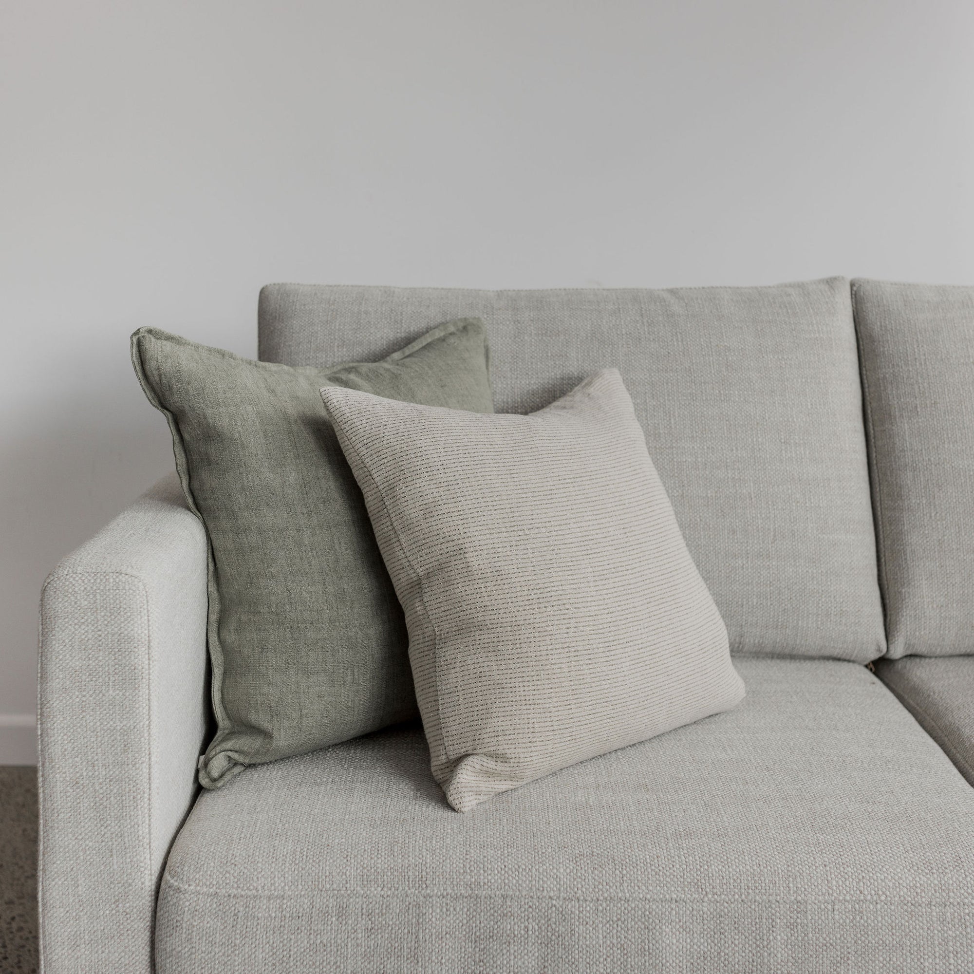 moss feather linen cushion from corcovado furniture and homewares store auckland and christchurch new zealand