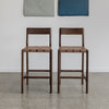 serengeti bar stool vintage brown wood dark tan leather corcovado furniture store new zealand