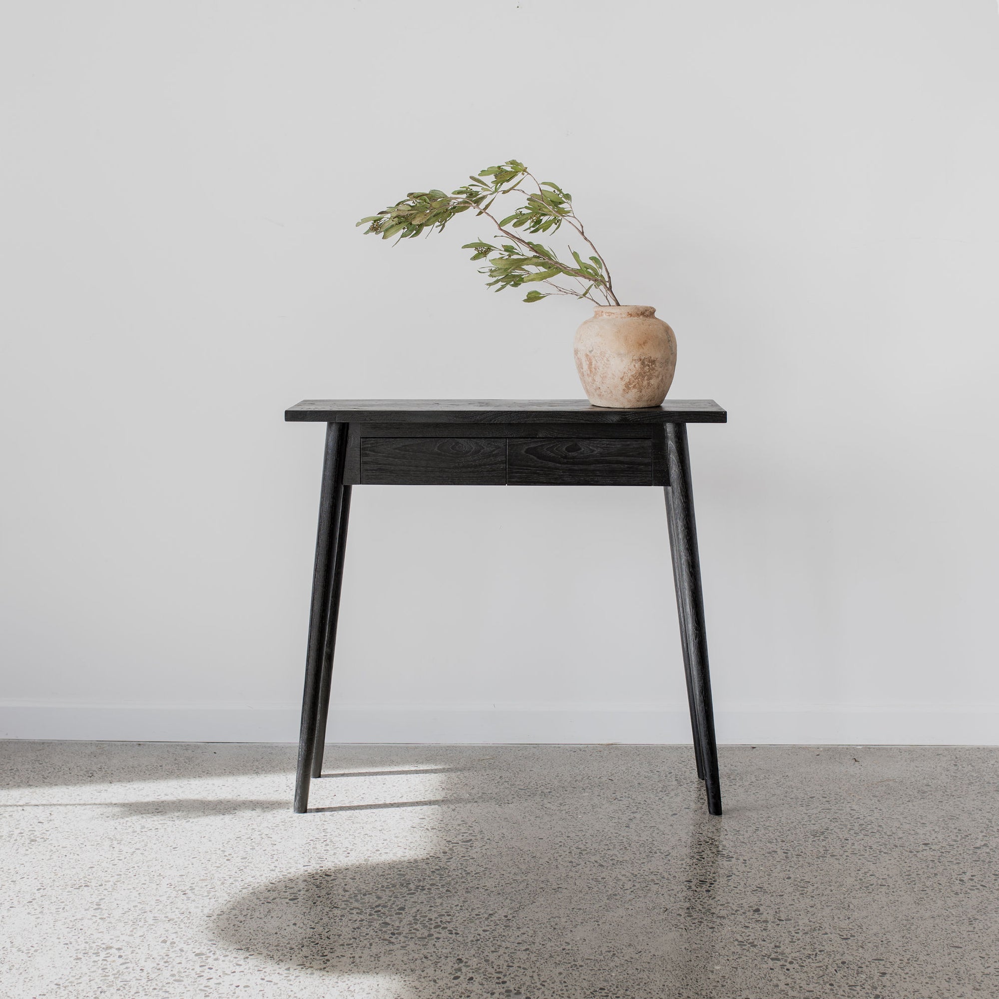 black hallway small console table by corcovado furniture store new zealand 