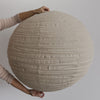 large natural linen globe pendant 80cm wide by corcovado furniture and lighting store auckland christchurch new zealand