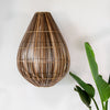 bamboo almond pendant ceiling light cane wicker pendant large lighting auckland christchurch corcovado furniture store nz