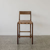 serengeti bar stool vintage brown wood dark tan leather corcovado furniture store new zealand
